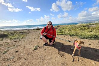 A man flew from the UK to Cyprus and back in one day just to walk rescue dogs on a beach. His return flights cost under £47 and he says it was worth every penny.