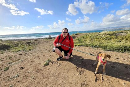 A man flew from the UK to Cyprus and back in one day just to walk rescue dogs on a beach. His return flights cost under £47 and he says it was worth every penny.