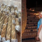 A shopper who paid £2.33 for a Morrisons Too Good to Go bag was left gobsmacked after pulling out 17 baguettes - and ended up tipping her Uber driver with one of them.