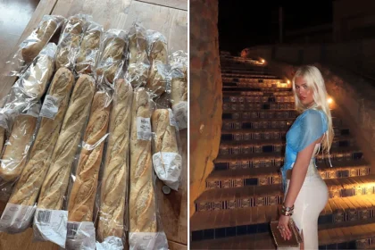 A shopper who paid £2.33 for a Morrisons Too Good to Go bag was left gobsmacked after pulling out 17 baguettes - and ended up tipping her Uber driver with one of them.