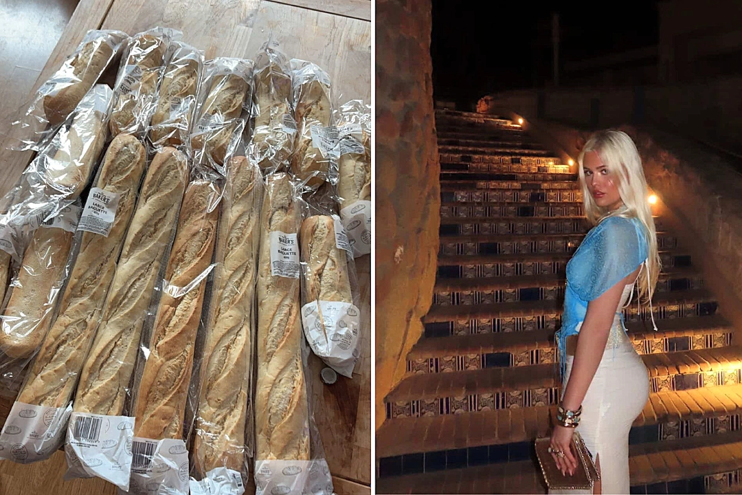 A shopper who paid £2.33 for a Morrisons Too Good to Go bag was left gobsmacked after pulling out 17 baguettes - and ended up tipping her Uber driver with one of them.