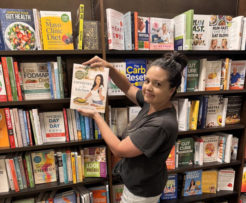 Mum who feeds her kids burgers, bacon and butter daily is now urging families to follow the all-meat diet to prepare for World War Three - spending $400 a week on meat.