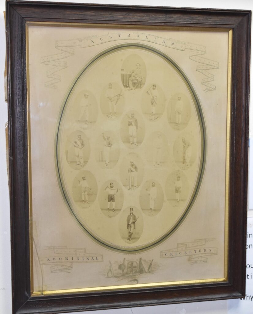 A near-unique 1868 poster of Australia's pioneering Aboriginal cricket team, one of only two known to exist, has been found in a Midlands house clearance ahead of a Lichfield auction.