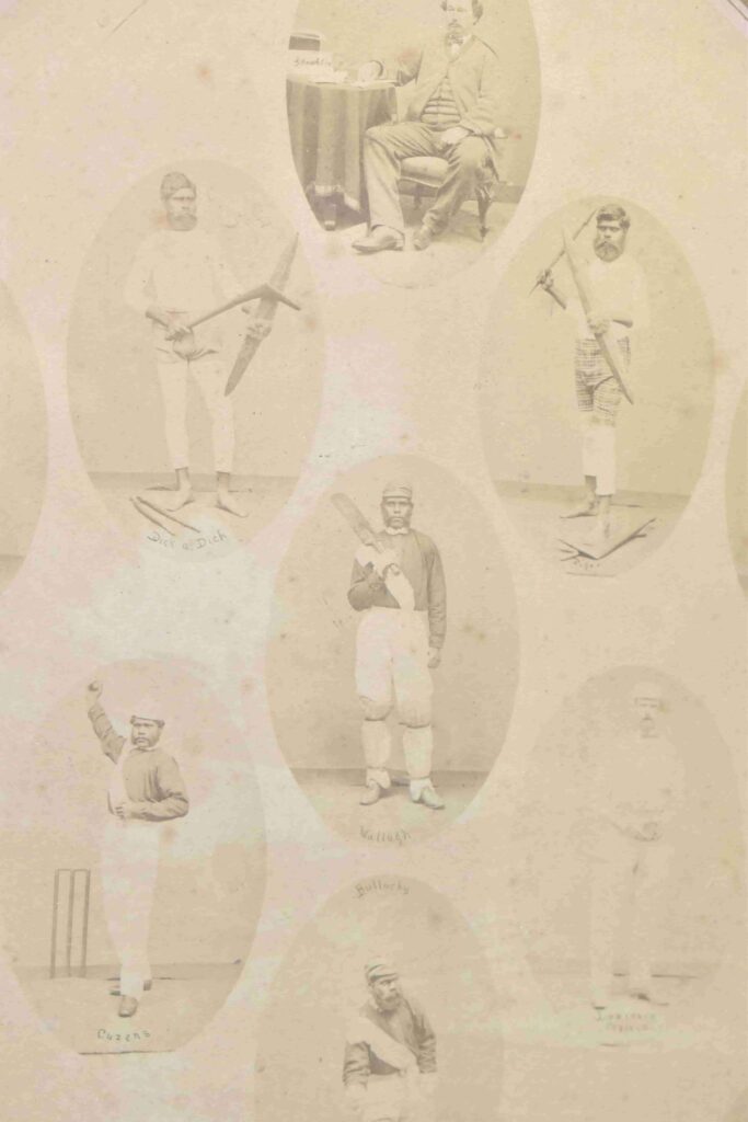 A near-unique 1868 poster of Australia's pioneering Aboriginal cricket team, one of only two known to exist, has been found in a Midlands house clearance ahead of a Lichfield auction.