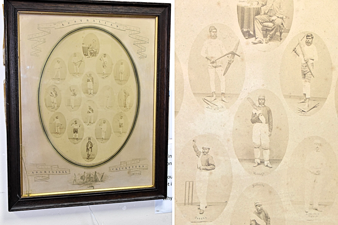 A near-unique 1868 poster of Australia's pioneering Aboriginal cricket team, one of only two known to exist, has been found in a Midlands house clearance ahead of a Lichfield auction.