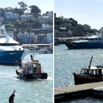 Superyacht Mosaique worth over £10m sails into Dartmouth where King Charles trained for the navy - the 165ft vessel costs £175,000 a week to charter plus expenses.