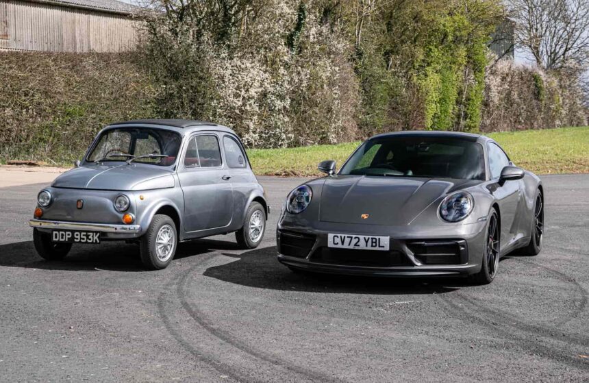 Two cars from late singer Chris Rea’s collection, a low-mileage Porsche 911 and a classic electric Fiat 500, are set to fetch over £100,000 at auction.