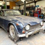 A 1968 Triumph TR5, one of fewer than 3,000 ever built, has emerged from 30 years in a garage in original condition and is heading to auction with a £15,000 estimate.