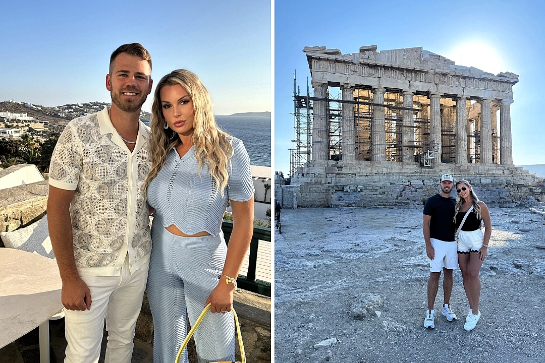 Couple turned buying their first home into a free £7,400 dream trip to Greece through a real estate rewards program - then used points to book a £15,000 honeymoon to Hawaii.
