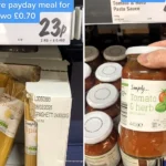 A British bargain hunter has revealed a two-ingredient recipe that can feed two people for just 70p - and it is perfect for those tight days just before payday.
