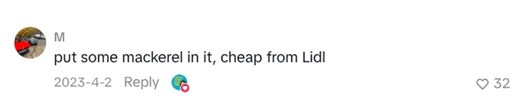Social media comment on the post of A British bargain hunter has revealed a two-ingredient recipe that can feed two people for just 70p - and it is perfect for those tight days just before payday.