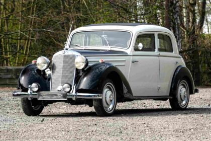 A fully restored 1950 Mercedes-Benz linked to Marilyn Monroe, backed by insurance documents she signed, is heading to auction with a stunning £160,000 estimate.