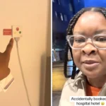 Shocked tourist reveals she accidentally booked a £160 hotel room inside a hospital in Norway - and had to walk through the ward to check in after a 3,800 mile trip.
