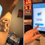 A student has left shoppers and supermarket staff stunned after getting his clubcard barcode tattooed on his arm so he never has to hunt for discounts again.
