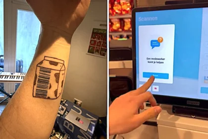 A student has left shoppers and supermarket staff stunned after getting his clubcard barcode tattooed on his arm so he never has to hunt for discounts again.