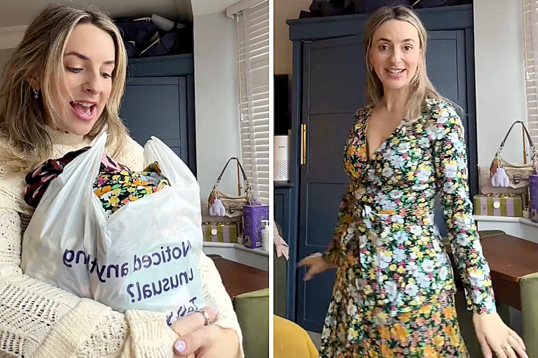A Manchester bargain-hunter snagged a designer Maje dress worth over £300 for just £8 at a charity shop, adding to her impressive string of luxury thrift finds.