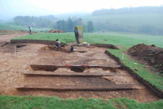 A tiny Scottish village of just 500 people was once a powerful Pictish royal centre with trade links stretching from France to the Byzantine world, archaeologists revealed.