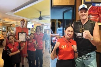 Tyson Fury's monster 1,500-calorie breakfast has been revealed - sausages, scrambled eggs and peanut butter. The £5 meal fuelled his 16-week comeback camp in Thailand.