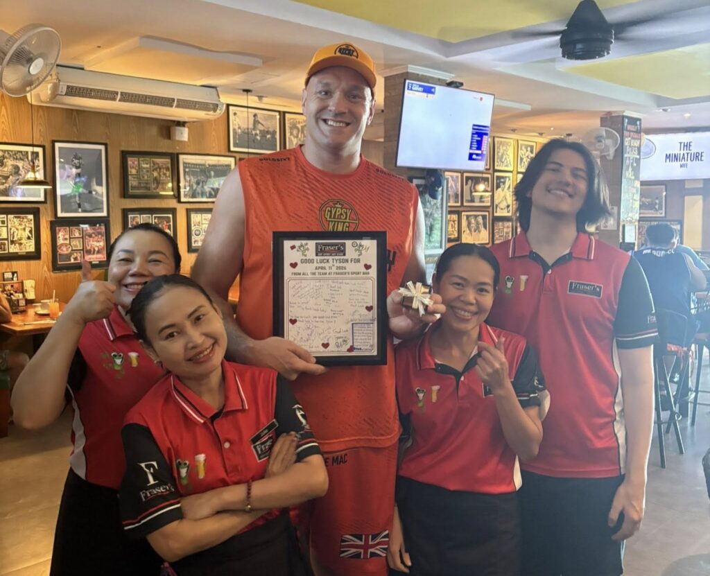 Tyson Fury's monster 1,500-calorie breakfast has been revealed - sausages, scrambled eggs and peanut butter. The £5 meal fuelled his 16-week comeback camp in Thailand.