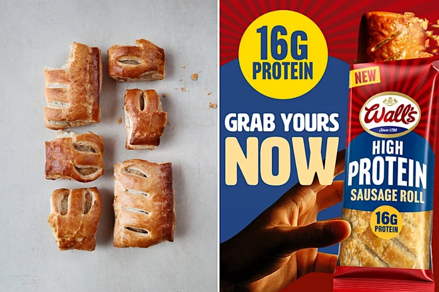 Wall's claims to have created the world's first high-protein sausage roll, delivering 16g of protein and just 303 calories, now available in Tesco and Morrisons for £1.50.