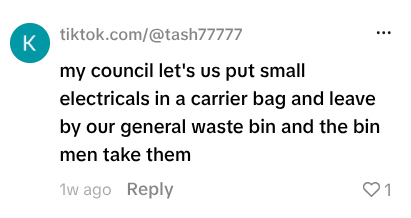 Social media comment on the post of A bin man has warned people to never throw one common bathroom item in the bin. Electric toothbrushes have batteries that can cause fires when crushed in the back of lorries.