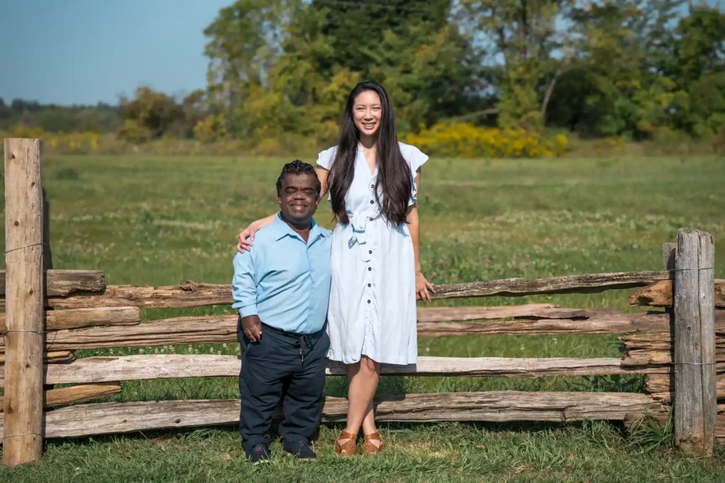 A 4ft man with dwarfism reveals how he won over his 5ft 4in wife after their wedding went viral. His top dating tip - start in the friendzone and let real connection grow.