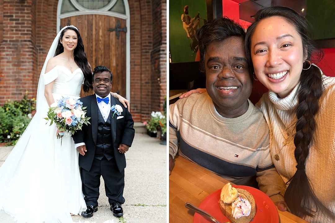 A 4ft man with dwarfism reveals how he won over his 5ft 4in wife after their wedding went viral. His top dating tip - start in the friendzone and let real connection grow.