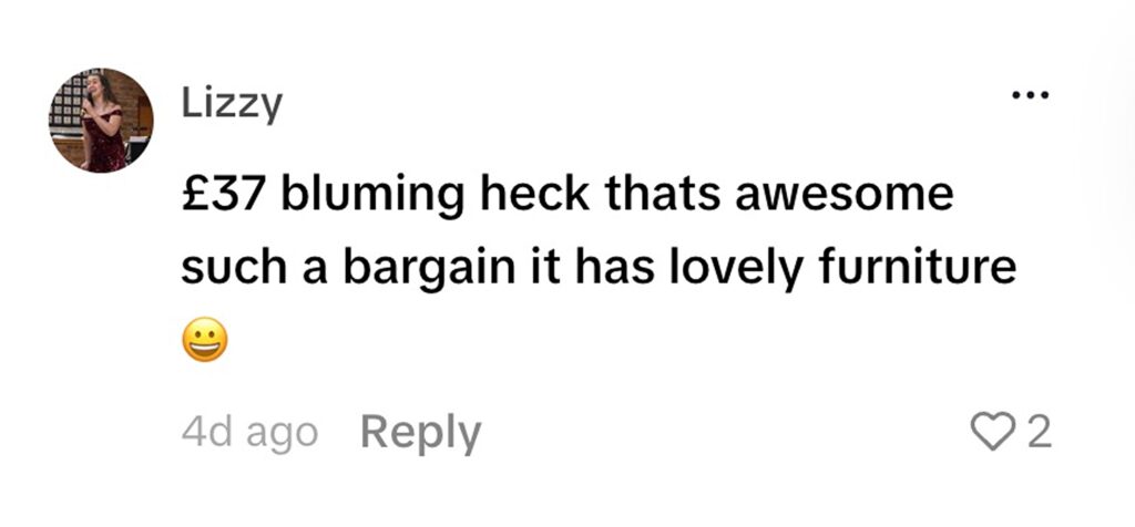 Social media comment on the post of An influencer stayed at a celebrity hotel in Bournemouth for just £37 a night and ended up in a Bon Jovi-themed room. He says take the celebrity part with a pinch of salt.