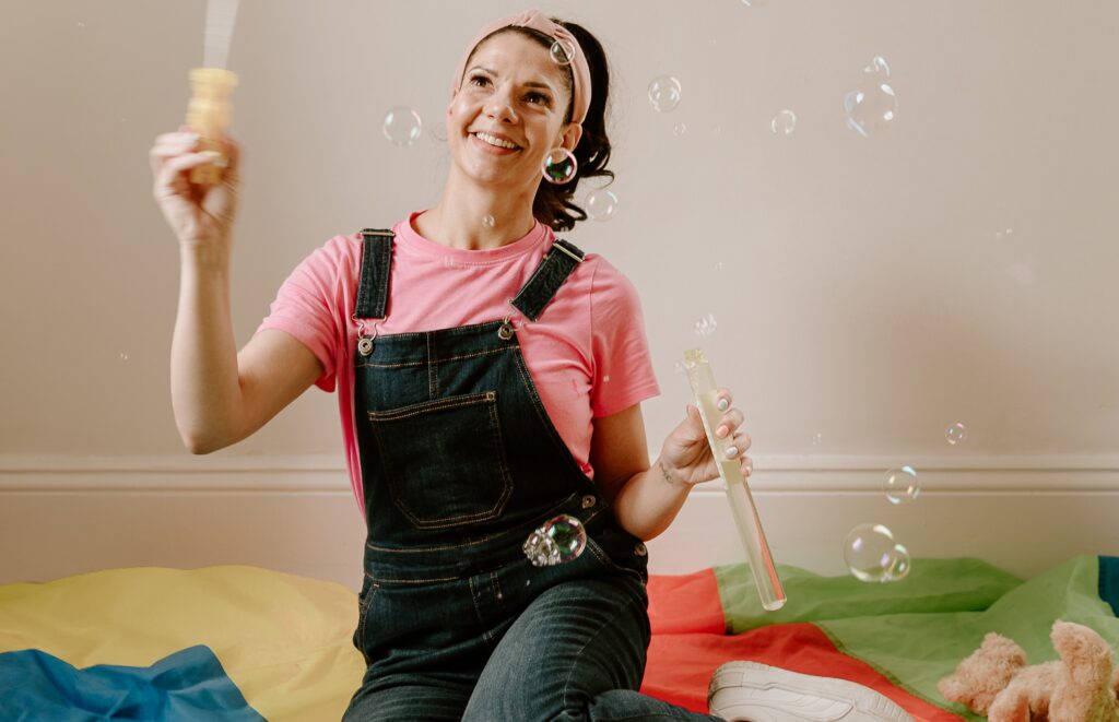 A working mum spends her weekends as a Ms Rachel tribute act and is fully booked through to autumn. Rachel Wilson says one mum cried seeing her autistic son so happy.