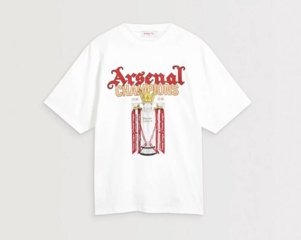 Arsenal slammed as 'greedy' after dropping 55-item Champions Collection merch including £158 shirts within two hours of clinching Premier League title from Man City.