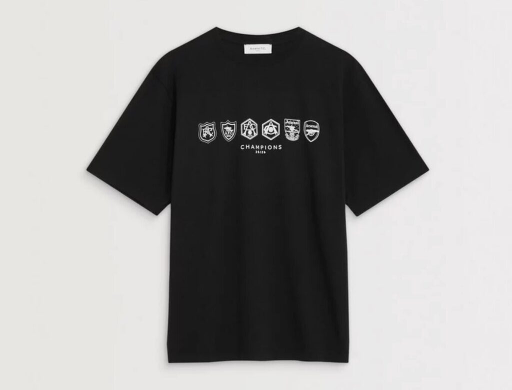 Arsenal slammed as 'greedy' after dropping 55-item Champions Collection merch including £158 shirts within two hours of clinching Premier League title from Man City.
