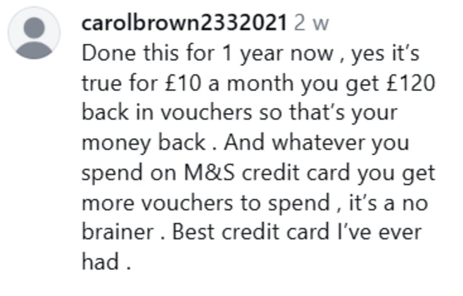 A savvy mum has revealed how spending £150 on the M&S credit card in your first three months earns a £40 rewards voucher, plus free coffees and ongoing perks throughout the year.
