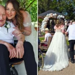 British bride weds in two ceremonies within two days in a heartbreakingly beautiful bid to walk down the aisle with her grandad who is suffering from dementia.