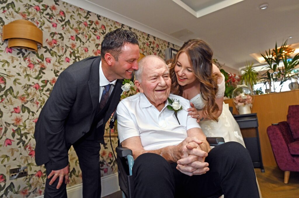 British bride weds in two ceremonies within two days in a heartbreakingly beautiful bid to walk down the aisle with her grandad who is suffering from dementia.