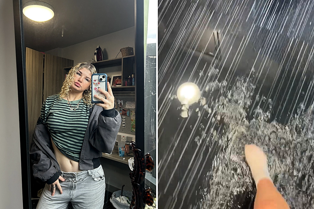 Student Frankie Louise Jeffs, 20, accidentally flooded her entire fourth-floor accommodation block after leaving her bathroom tap running for six hours post night out.