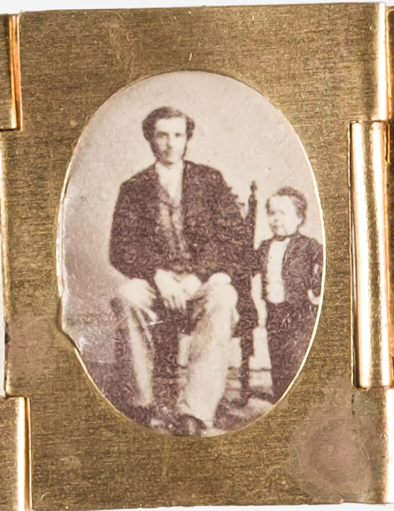 A rare Victorian miniature brass locket celebrating General Tom Thumb and Lavinia Warren's 1863 celebrity wedding goes to auction in Gloucestershire this week.