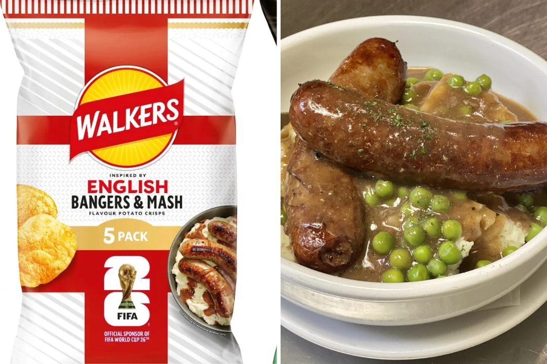 Walkers has launched World Cup-inspired crisp flavours including bangers and mash and golden balls smoked cheese, alongside global varieties like chimichurri steak and Mexican tacos.