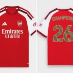 Arsenal slammed as 'greedy' after dropping 55-item Champions Collection merch including £158 shirts within two hours of clinching Premier League title from Man City.