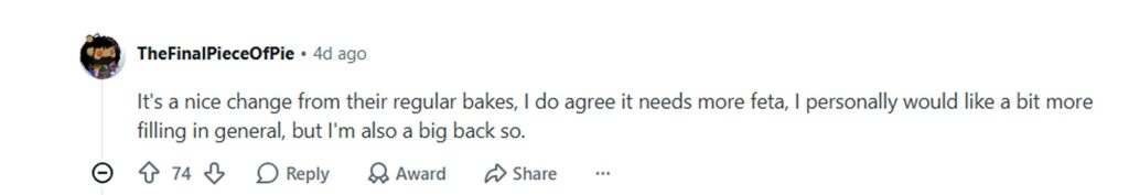 Greggs fans are thrilled the Red Pepper, Feta and Spinach Bake is back for summer, but many are already grumbling that the beloved pastry still doesn't contain enough feta cheese.