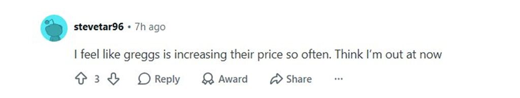 Greggs fans have erupted over another round of price hikes, with the meal deal rising to £4.25, as frustrated customers claim the beloved bakery is losing its affordable reputation.