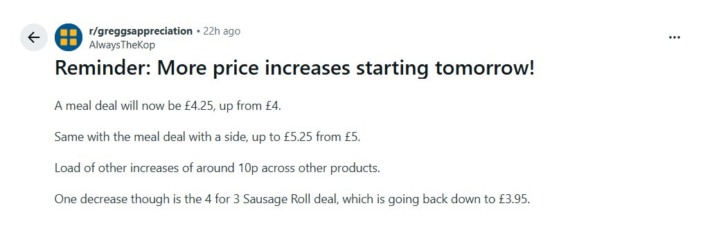 Greggs fans have erupted over another round of price hikes, with the meal deal rising to £4.25, as frustrated customers claim the beloved bakery is losing its affordable reputation.