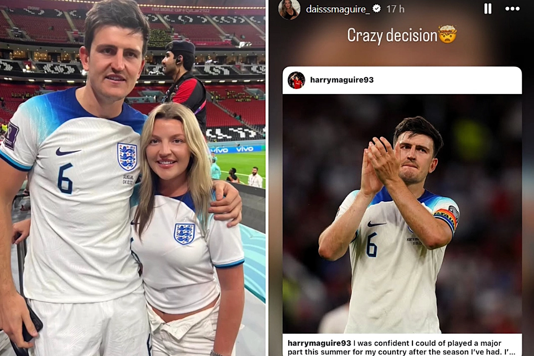 Harry Maguire's sister Daisy slams brother's England snub as 'crazy' after Thomas Tuchel axes the Man United defender from the World Cup squad heading to USA.