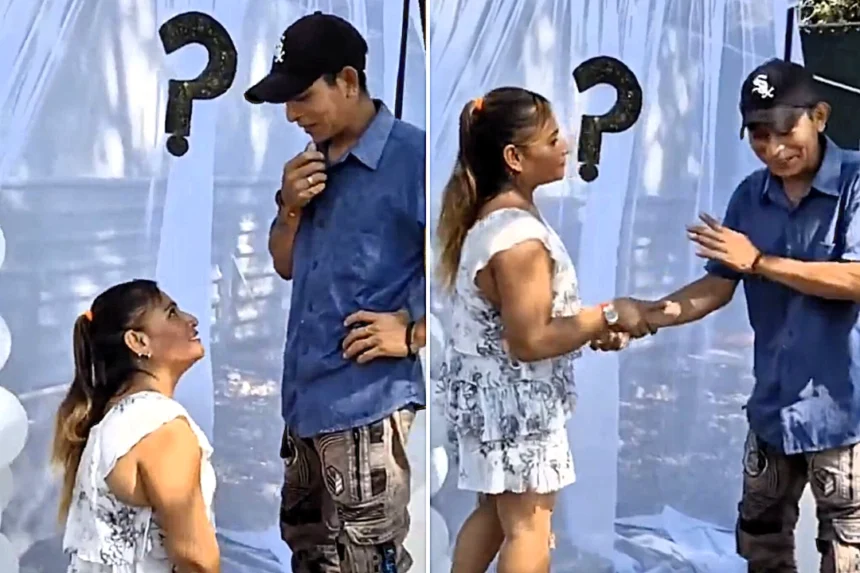 Jilted woman smashes up balloon display in rage after fella rejects her public marriage proposal in Guatemala - cringe viral footage racks up 170,000 views.