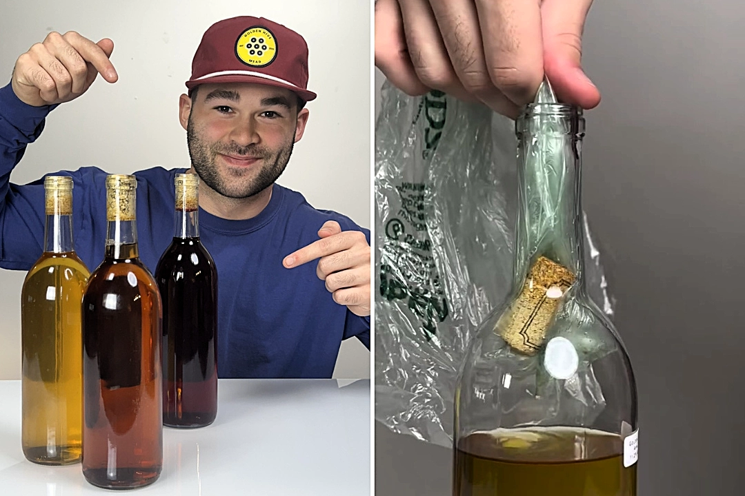American TikTokker Charles Biolo reveals genius plastic bag hack to rescue corks dropped into wine bottles, going viral with 1.5m views ahead of UK bank holiday weekend.