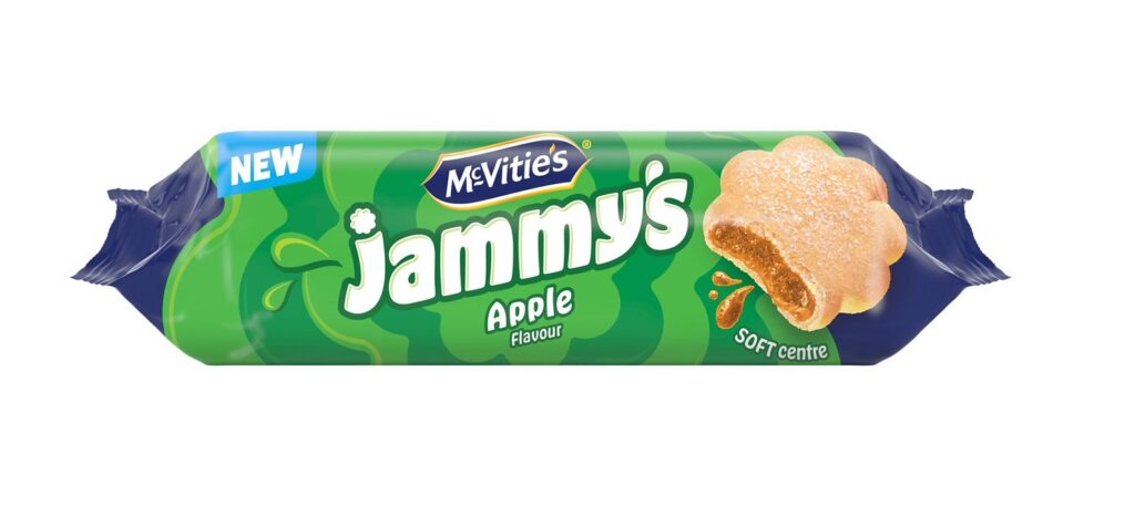 McVitie's launches two brand new Jammy's biscuits in raspberry and apple flavours, sending snack fans wild online with the £1 fruity treats hitting UK supermarkets.