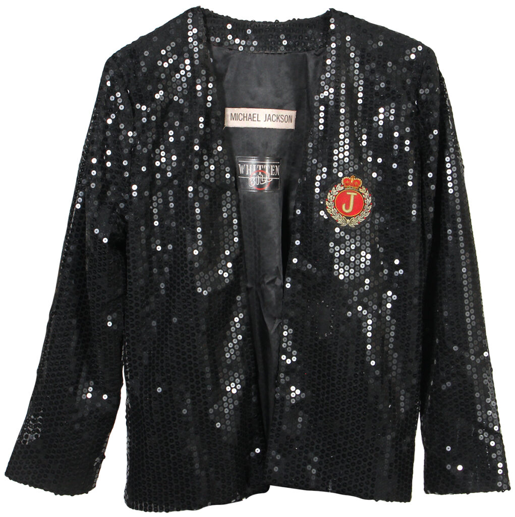 A make-up stained Swarovski crystal glove worn by Michael Jackson during the legendary 1984 Victory Tour is up for sale - and it could be yours for £15,000.