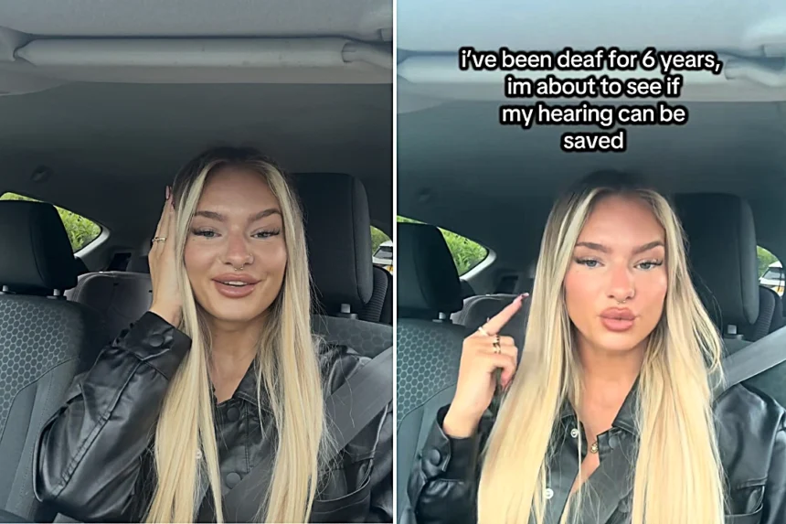 Mum Skye van Rensburg, 21, virtually deaf for six years after damaging ears with cotton buds - finally hears properly again after grim microsuction wax removal.