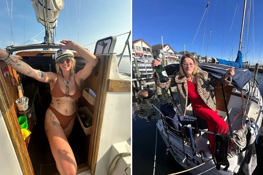 Sailor Claire, 28, was stranded for five days surviving on pistachios after her £2,200 Facebook Marketplace boat sank with just her dog onboard.