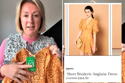Bargain hunter reveals how she picked up a stunning designer dress worth more than 300 pounds for just 3 pounds in a local charity shop - and it's gorgeous.
