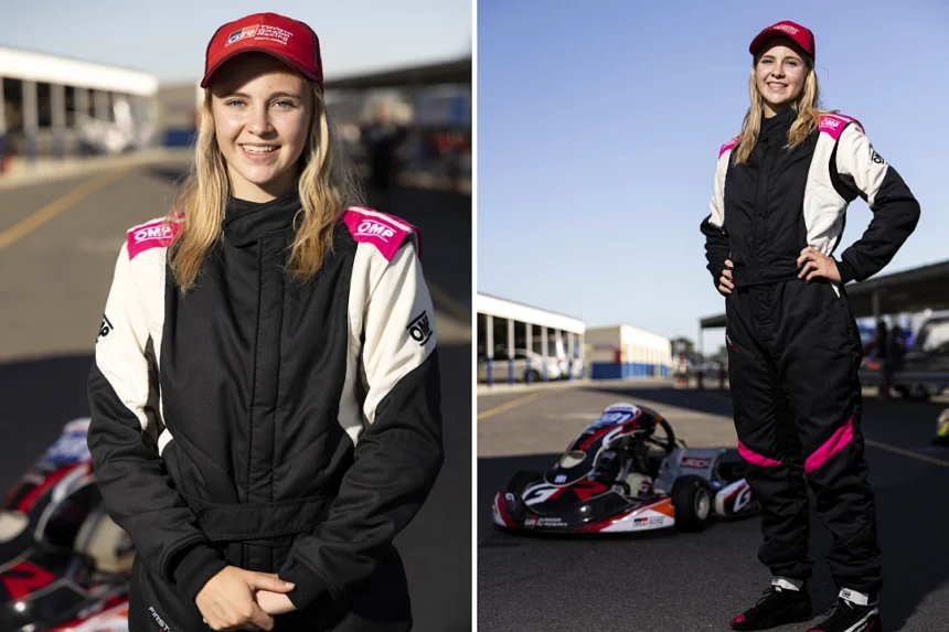 South African teen Emma-Rose Dowling, 15, makes history as first South African accepted into F1 Academy's Champions of the Future Programme in England.